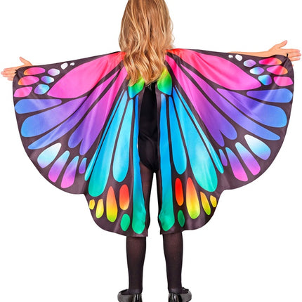 Lila/rosa fjärilsvingar och ögonmask