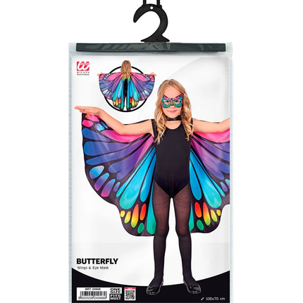 Lila/rosa fjärilsvingar och ögonmask