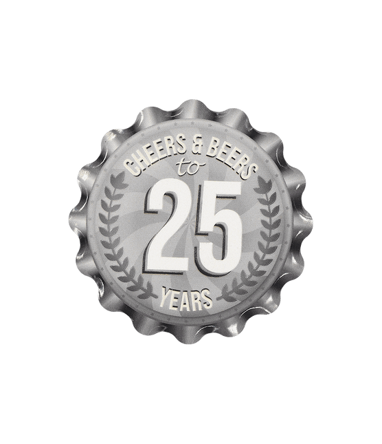 25 Jaar Onderzetters 11cm van Paper Dreams koop je bij Partywinkel