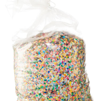 Påse med färgat konfetti, 10 kg