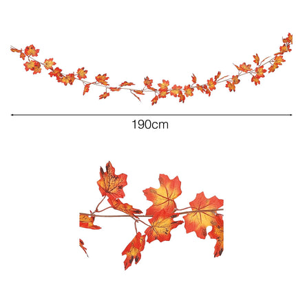Orange bladgirlang 1,9 m