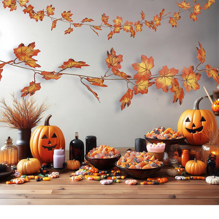 Orange bladgirlang 1,9 m