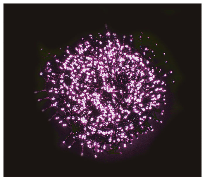 Halloween LED-krans Lila 144 lampor