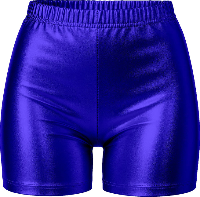 Blå shorts metallic