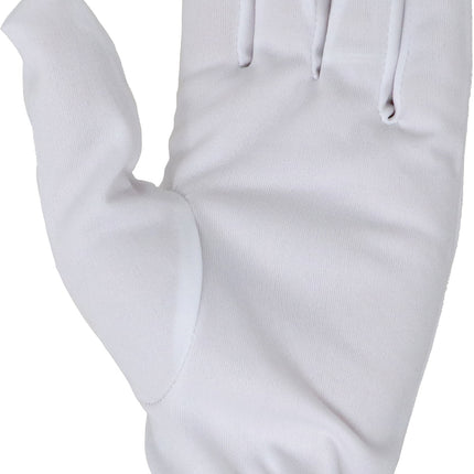 Vita handskar Polyester 24cm