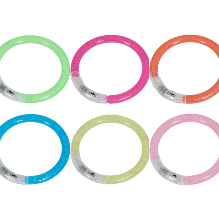 Färgat armband Glow In The Dark 8cm 4st