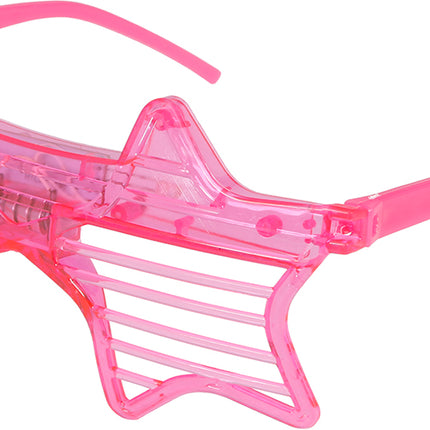 Stjärnglasögon Rosa med ljus