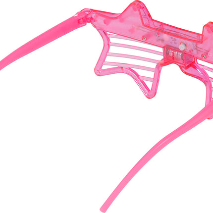 Stjärnglasögon Rosa med ljus