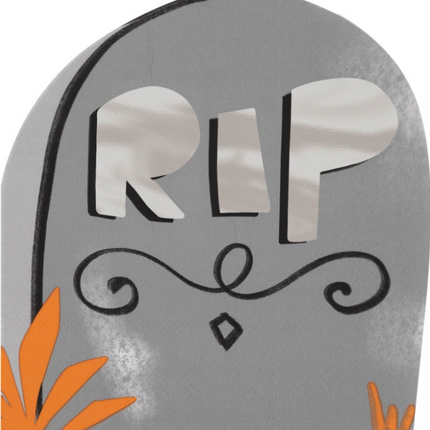 16 BATS/BOO TOMBSTONE SHP NAP