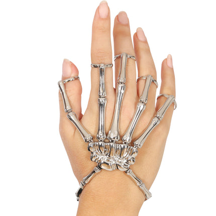 Halloween Ring Silver Skelett
