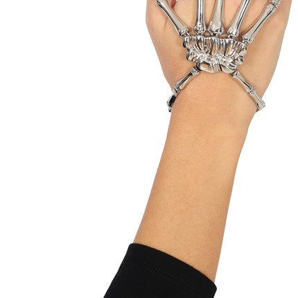 Halloween Ring Silver Skelett