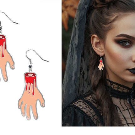 Halloween-örhängen – Hand