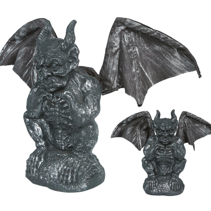 Grå gargoyle 30 cm