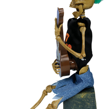 Halloween-skelettgitarr 30 cm