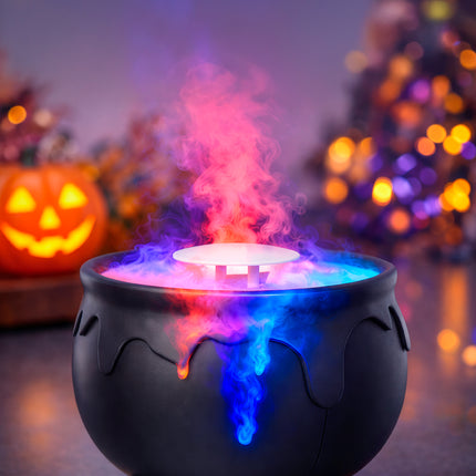 Halloween-häxkittel, svart rök, 14 cm