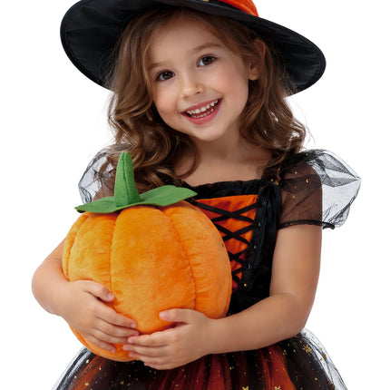 Halloween-gosedjur, orange pumpa, 18 cm