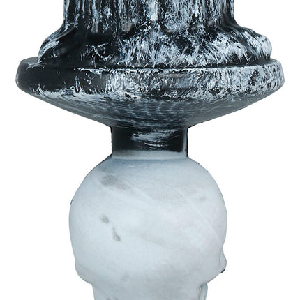 Halloween-ljusstake, grått skelett, 1 st