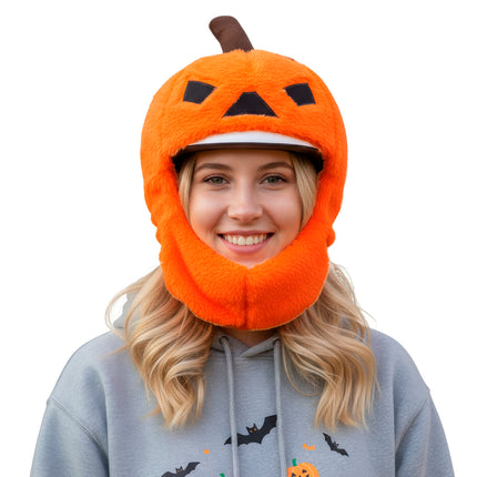 Halloween-pumpa, orange hjälmskydd