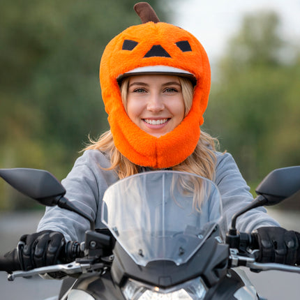 Halloween-pumpa, orange hjälmskydd