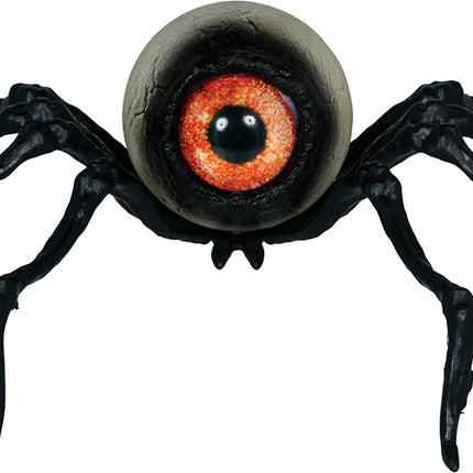 Halloween-spindel (leksak) – svart skelett, 16 cm