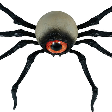 Halloween-spindel (leksak) – svart skelett, 16 cm