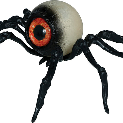 Halloween-spindel (leksak) – svart skelett, 16 cm
