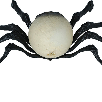 Halloween-spindel (leksak) – svart skelett, 16 cm