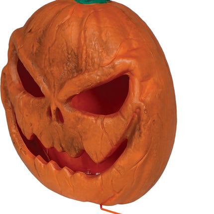 Halloween-pumpa, orange med ljus, 28 cm