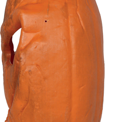 Halloween-pumpa, orange med ljus, 28 cm