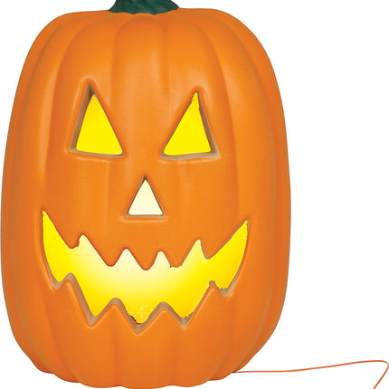 Halloween-pumpa med belysning, 40 cm