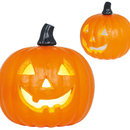 Halloween-pumpa med belysning, 45 cm