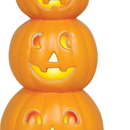 Halloween-pumpastapel med belysning, 52 cm