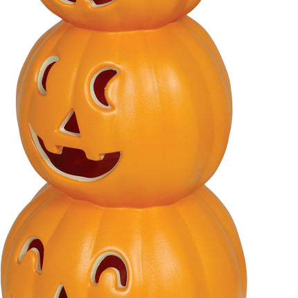 Halloween-pumpastapel med belysning, 52 cm