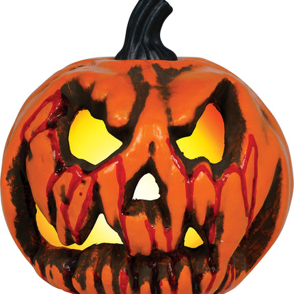 Halloween-pumpa, orange, skräck, 20 cm