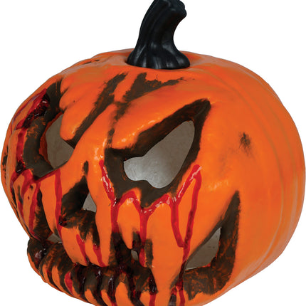 Halloween-pumpa, orange, skräck, 20 cm