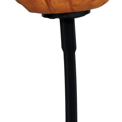 Halloween-pumpa, orange, med ljus och glöd, 13 cm, 3 st