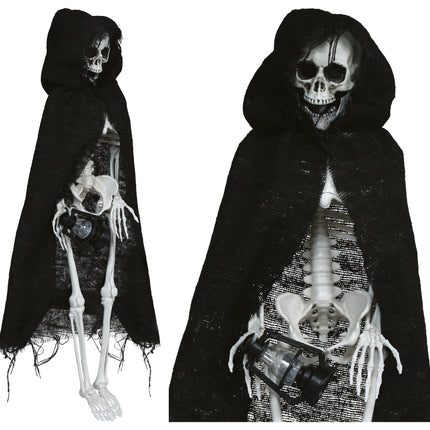 Halloween-skelettkappa 40 cm