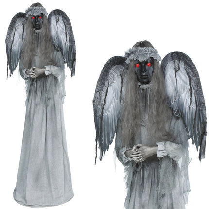 Halloween-figur ”Dark Angel” med ljus, ljud och rörelse, 1,7 m