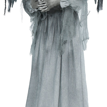 Halloween-figur ”Dark Angel” med ljus, ljud och rörelse, 1,7 m