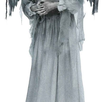Halloween-figur ”Dark Angel” med ljus, ljud och rörelse, 1,7 m