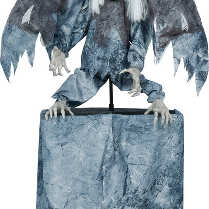 Halloween-popfigur i demonisk stil med ljus, ljud och rörelse, 1,7 m