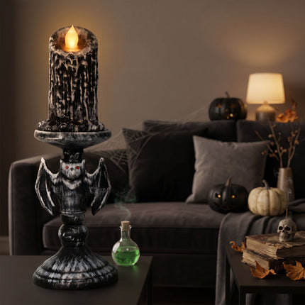 Halloween-ljusstake med lampa, 26 cm