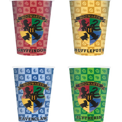 Harry Potter Bekers 9oz 8st