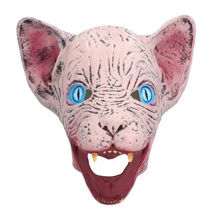 Latex-huvudmask ”Horror cat”