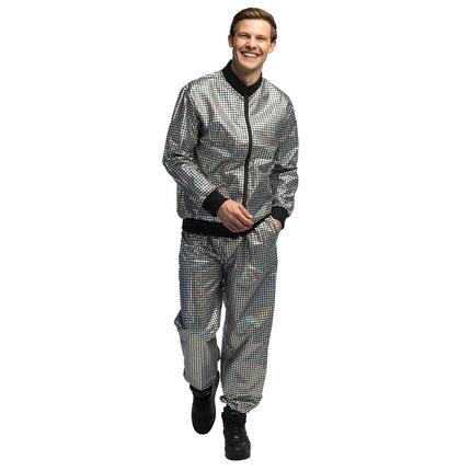 Träningsdräkt Disco Diamond Dude silver