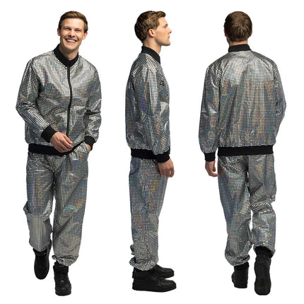 Träningsdräkt Disco Diamond Dude silver