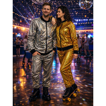 Träningsdräkt Disco Diamond Dude silver