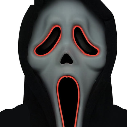 Ghostface-mask med belysning