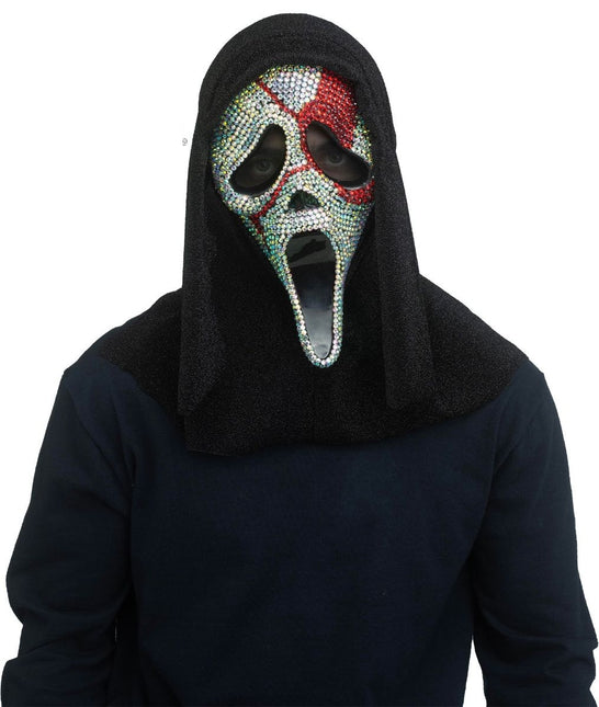 Ghostface-mask med diamanter