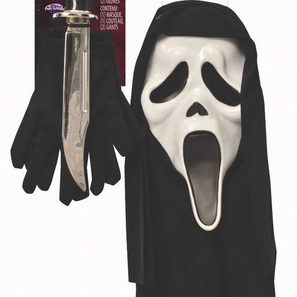 Ghostface-kostymset, 3 delar